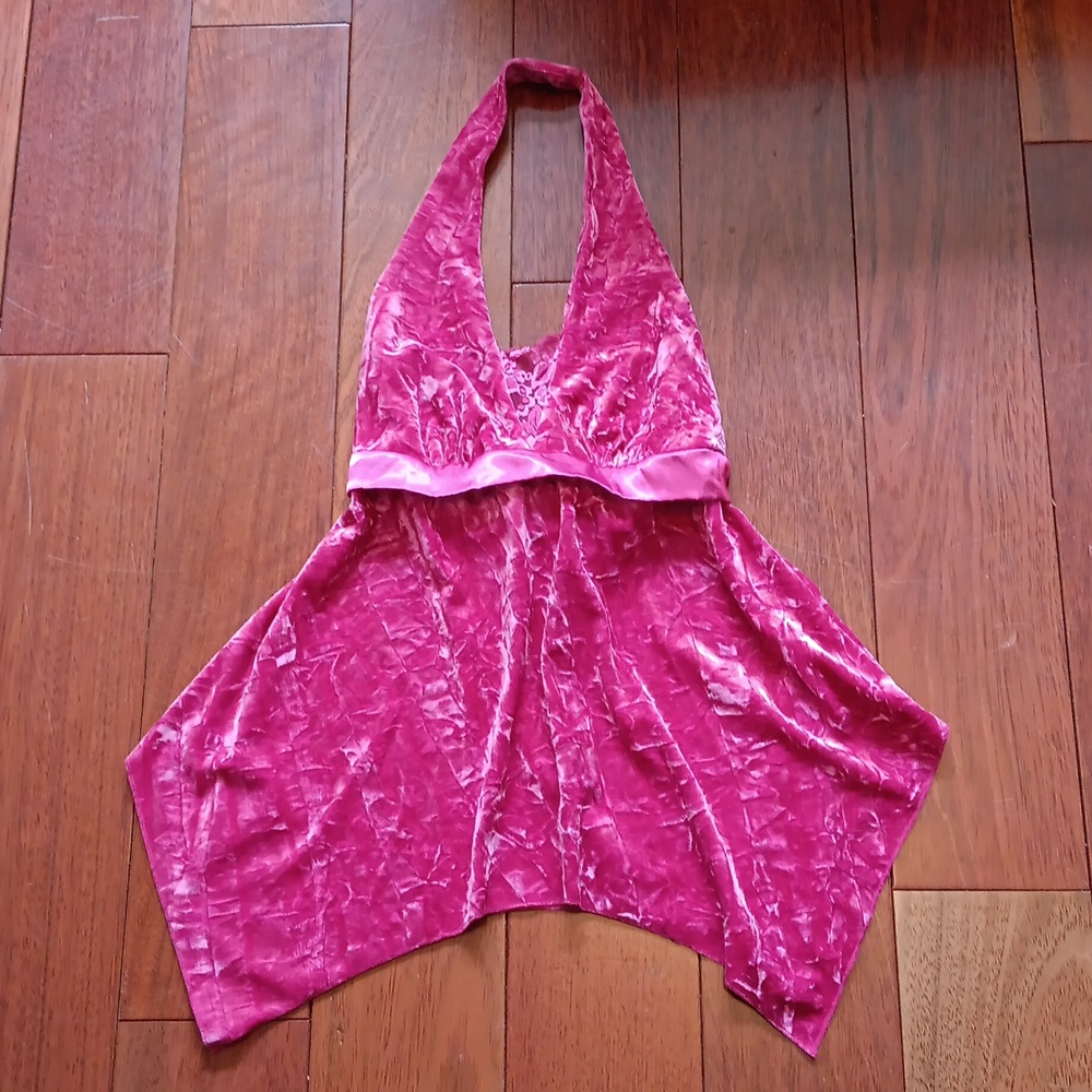 Velvet Halter Top